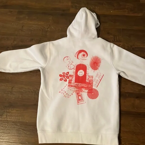 Louis tomlinson red hoodie hot sale
